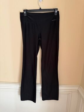 Eddie Bauer Black Boot-Cut Active Yoga Pants Sz Large